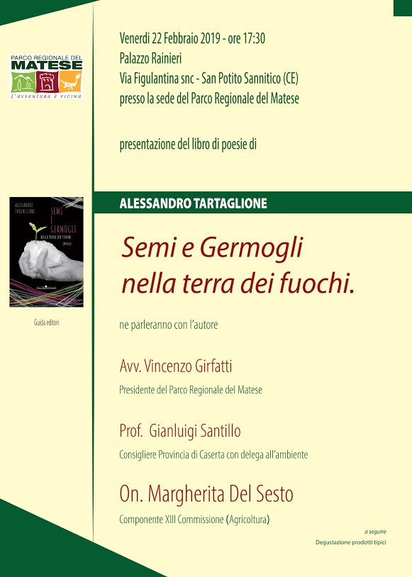 Presentazione del libro di poesie di Alessandro Tartaglione: Semi e germogli nella terra dei fuochi